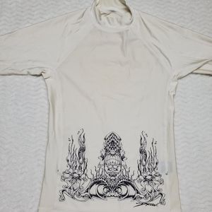 DREW rashguards By COPA BOYS Medium White Rash And Uv Ray PROTECTION